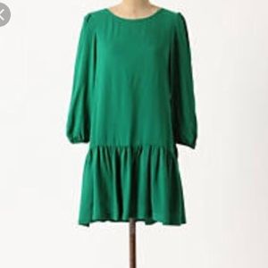 Green Drop Waist Dress